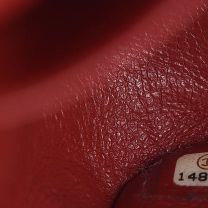 Chanel Caviar Quilted Jumbo Double Flap Red 7 of 12