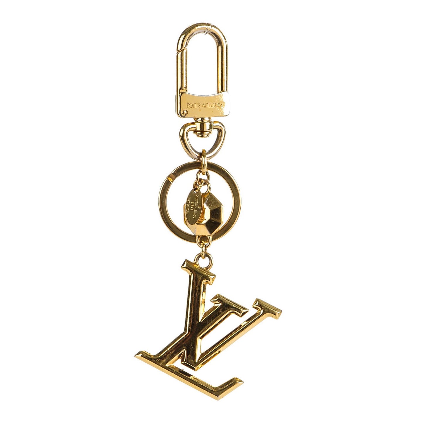 LV Facettes Key Holder Gold
