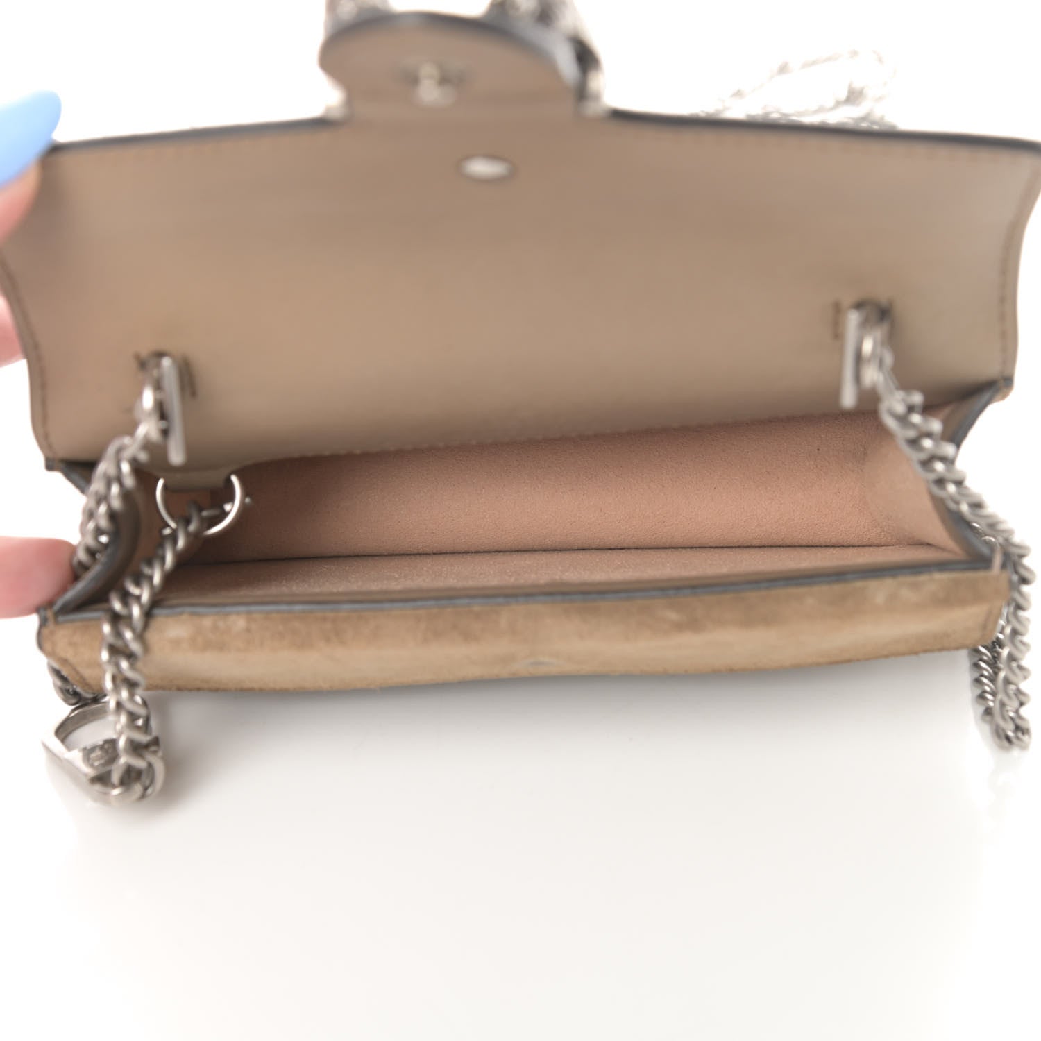 Gucci GG Supreme Monogram Super Mini Dionysus Shoulder Bag Taupe 5 of 12