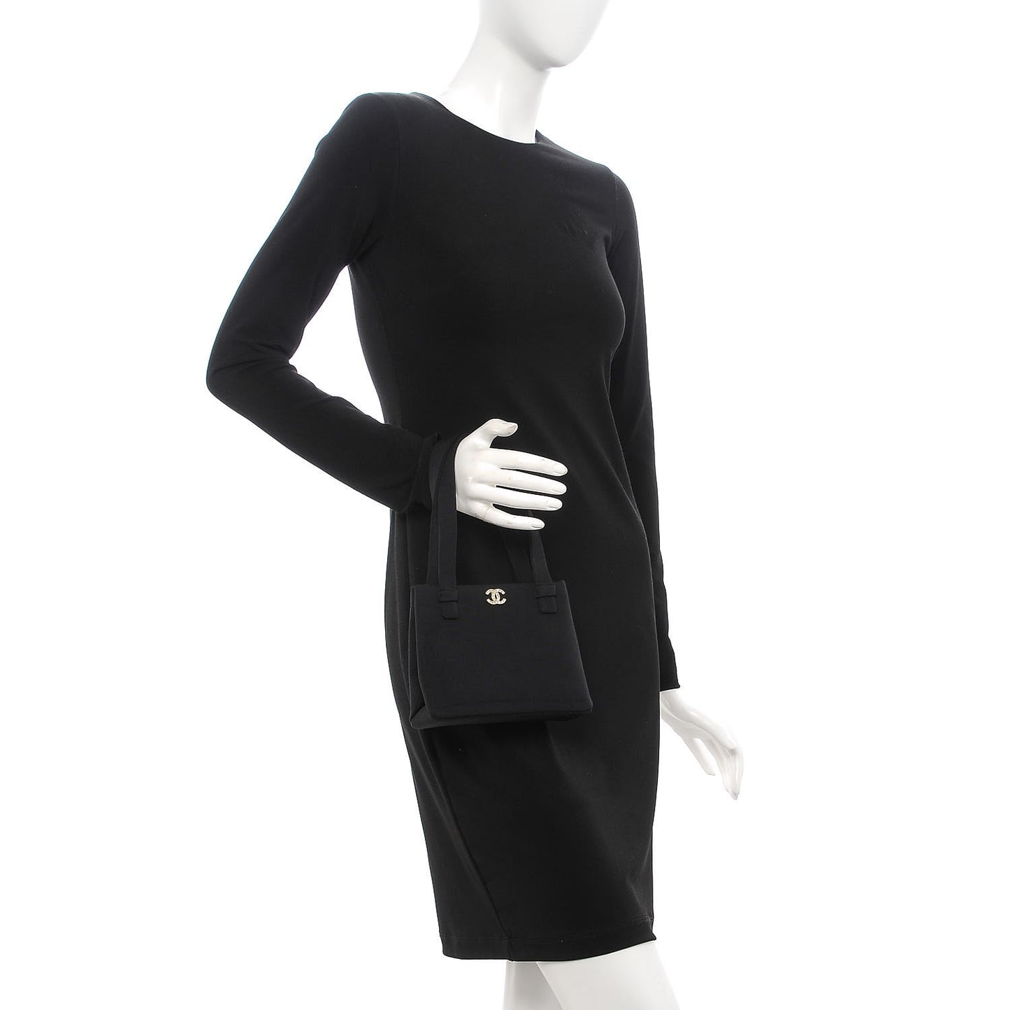 Fabric CC Evening Bag Black