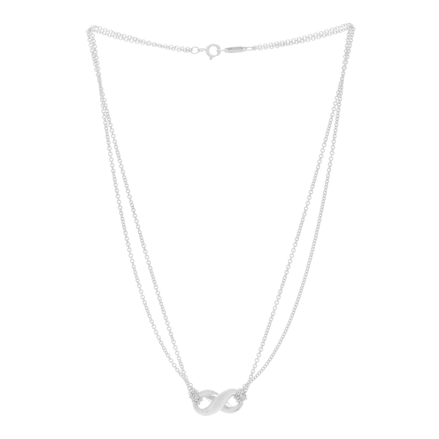 Sterling Silver Figure 8 Pendant Necklace
