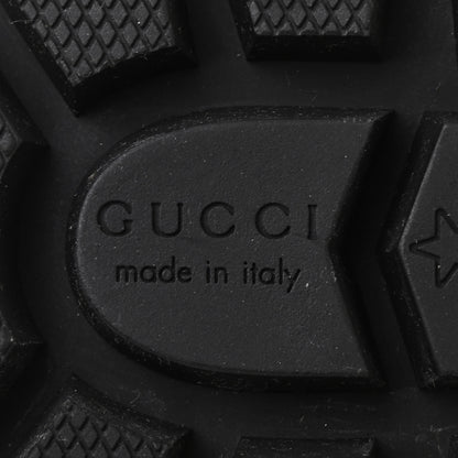 Gucci Calfskin Sylvie Web Lace Up Combat Boots 41 Black 11 of 29