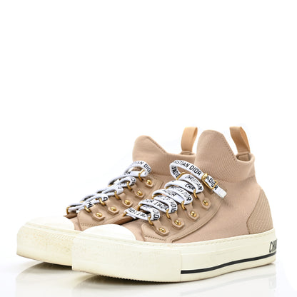 Christian Dior Technical Knit Womens Walk'n Dior High Top Sneakers 36 Nude 3 of 8