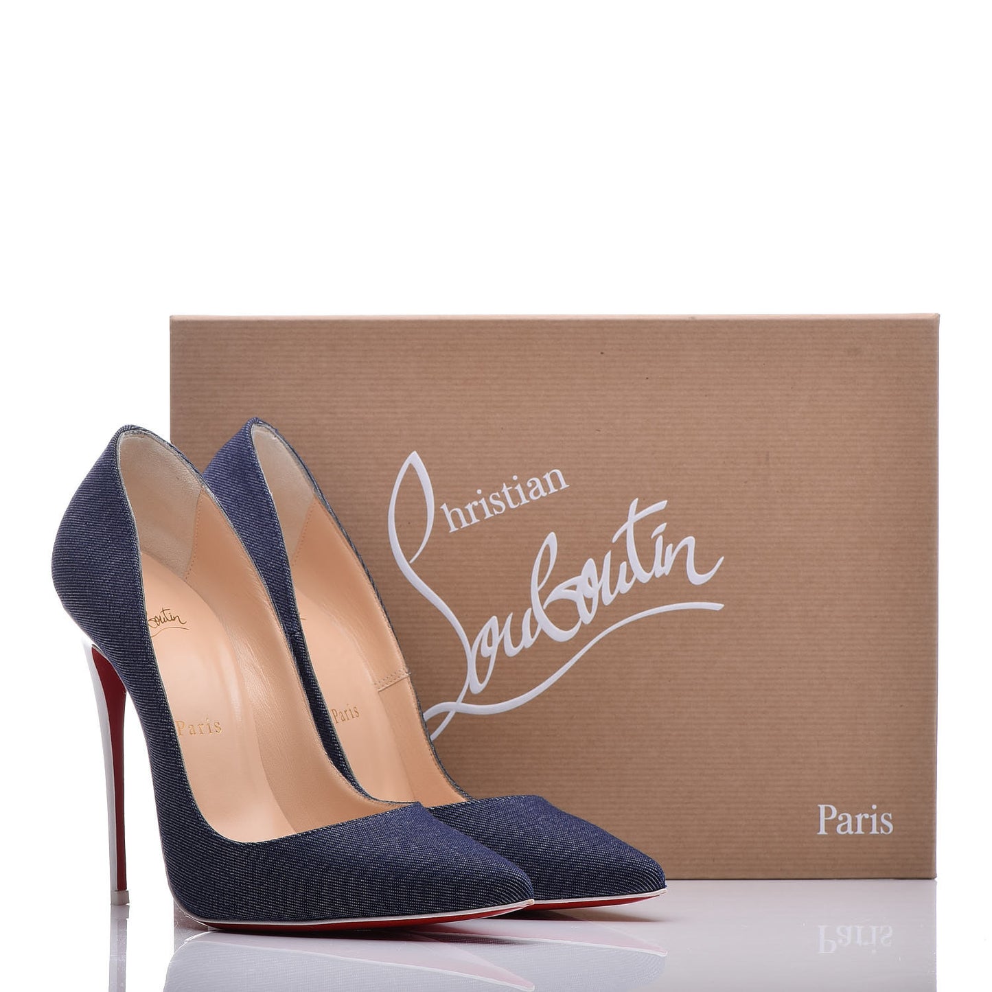 Denim Jazz Calf So Kate 120 Pumps 37.5 Blue White