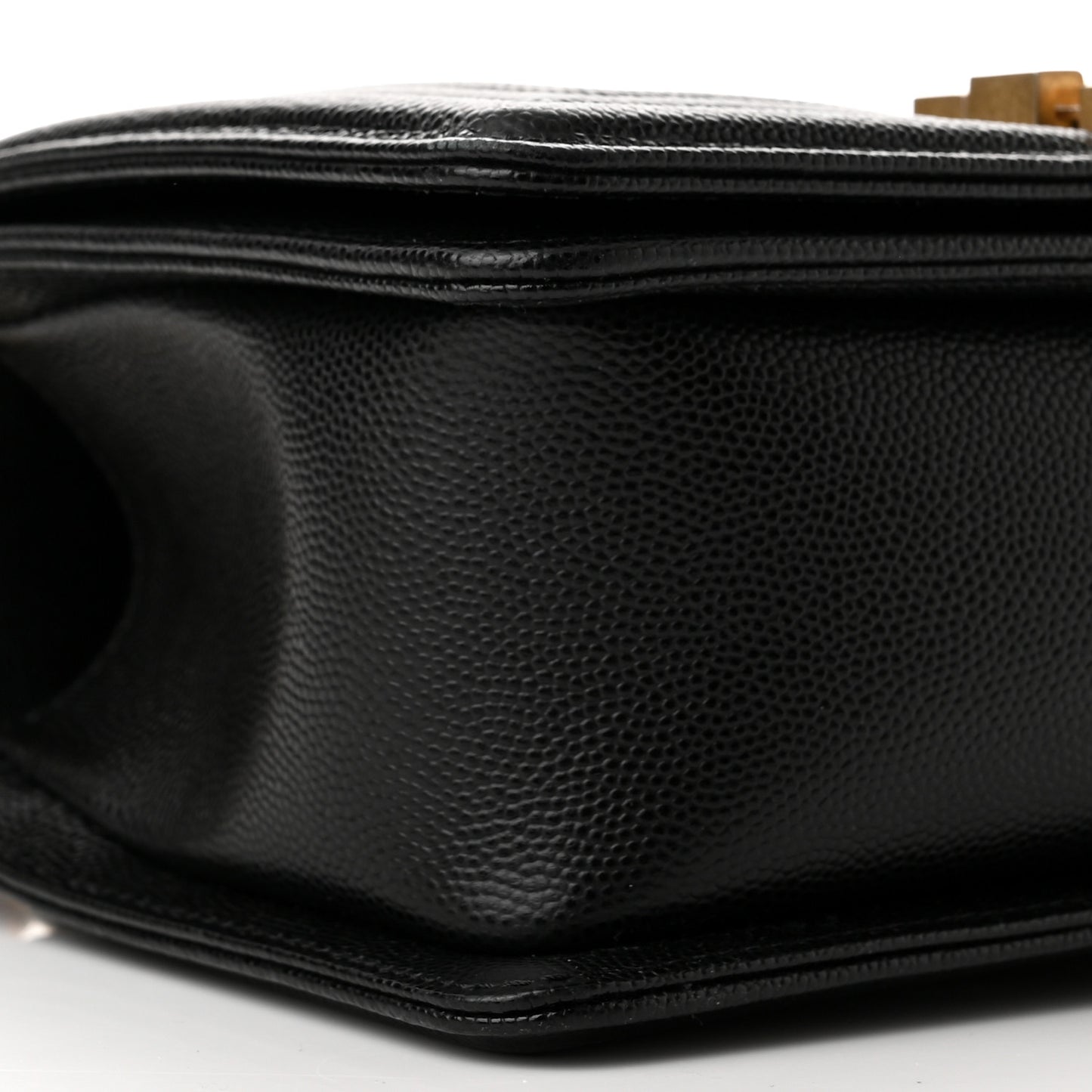 Caviar Quilted Small Boy Flap Black
