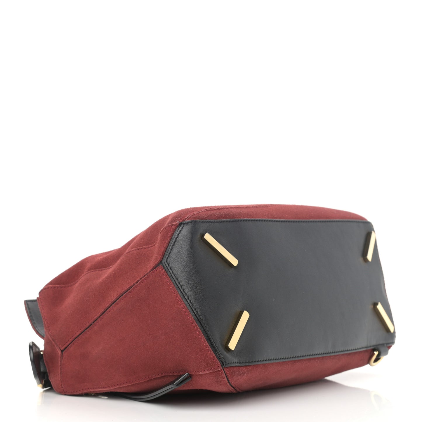 Suede Medium Puzzle Bag Red