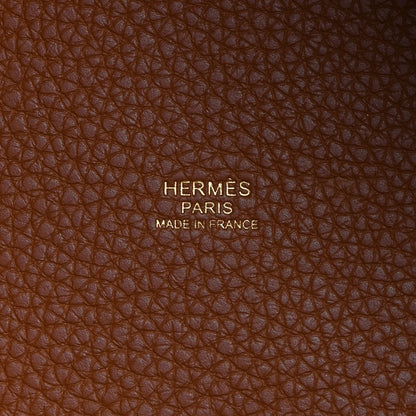 Hermes Taurillon Clemence Picotin Lock 22 MM Gold 6 of 11