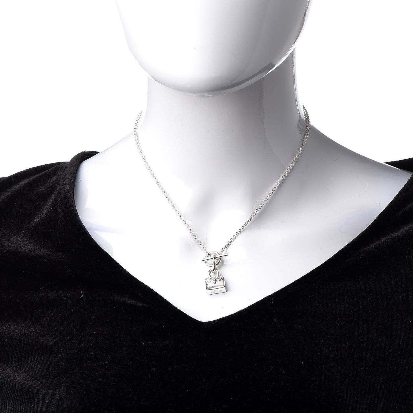 Sterling Silver Birkin Amulette Pendant Necklace