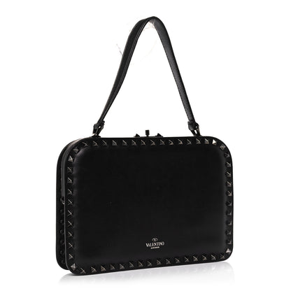 Valentino Garavani Vitello Rockstud All Over Top Handle Bag Black 3 of 13