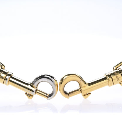 Celine Jacquard Wool Logo Strap Black Beige 3 of 6