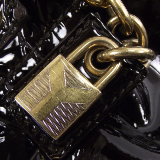 Patent Croc Overseas Tote Chocolate