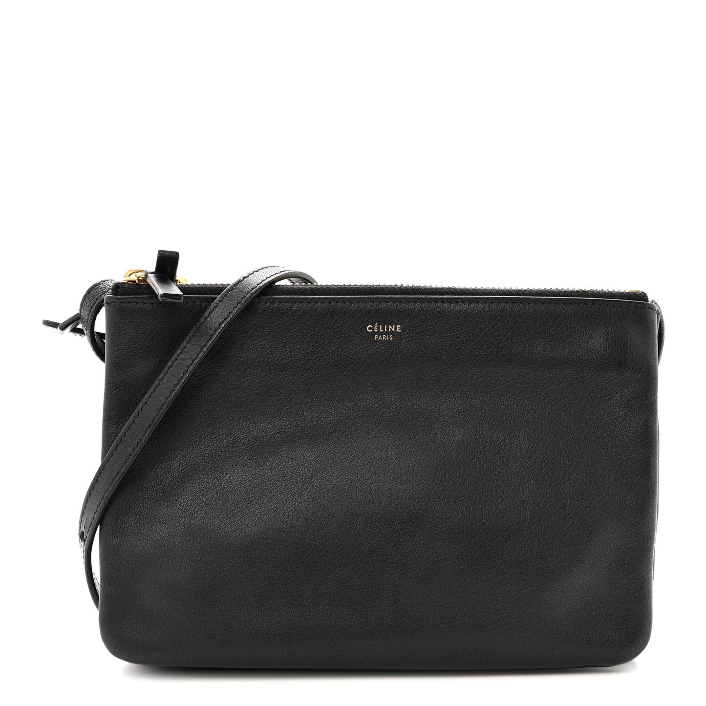 Lambskin Small Trio Crossbody Bag Black
