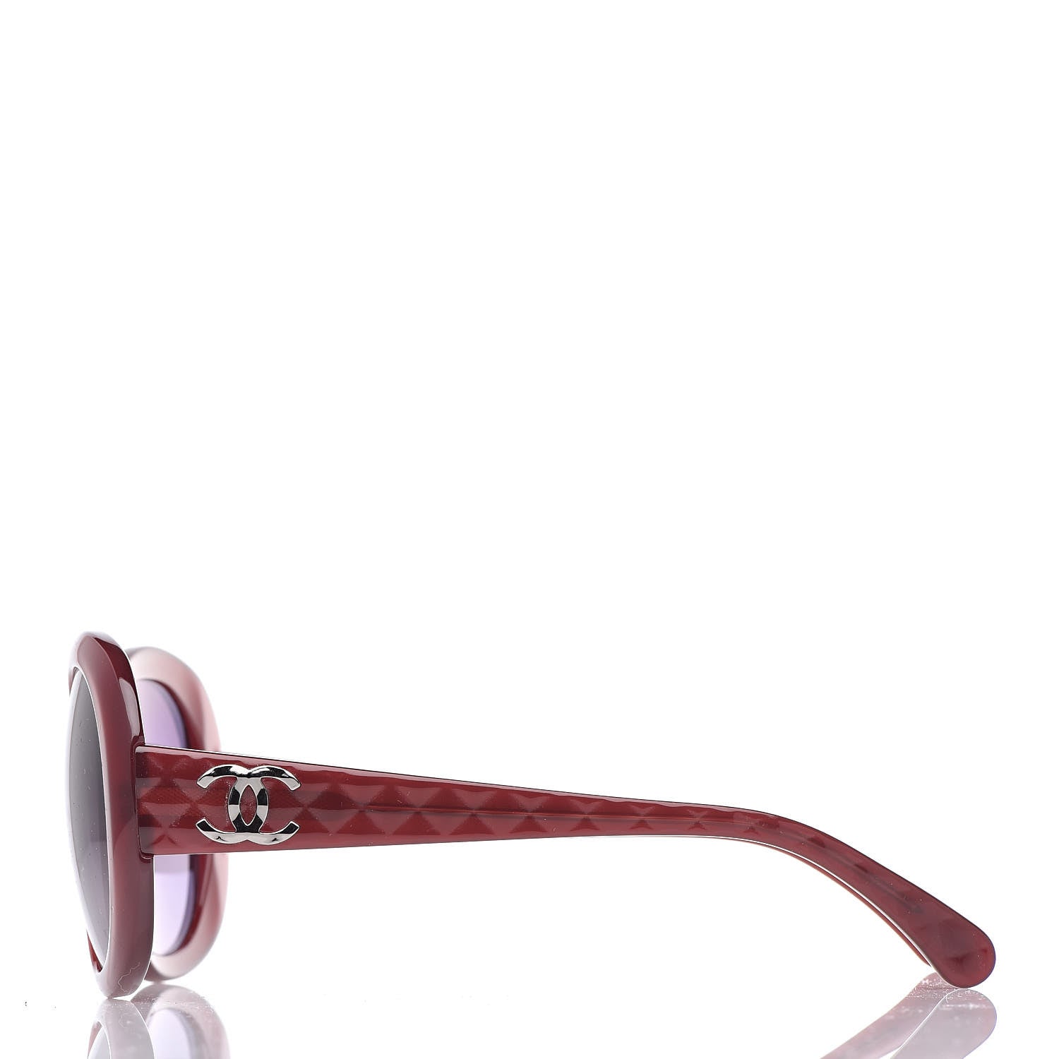Chanel Quilted CC Sunglasses 5188 Burgundy 3 of 8