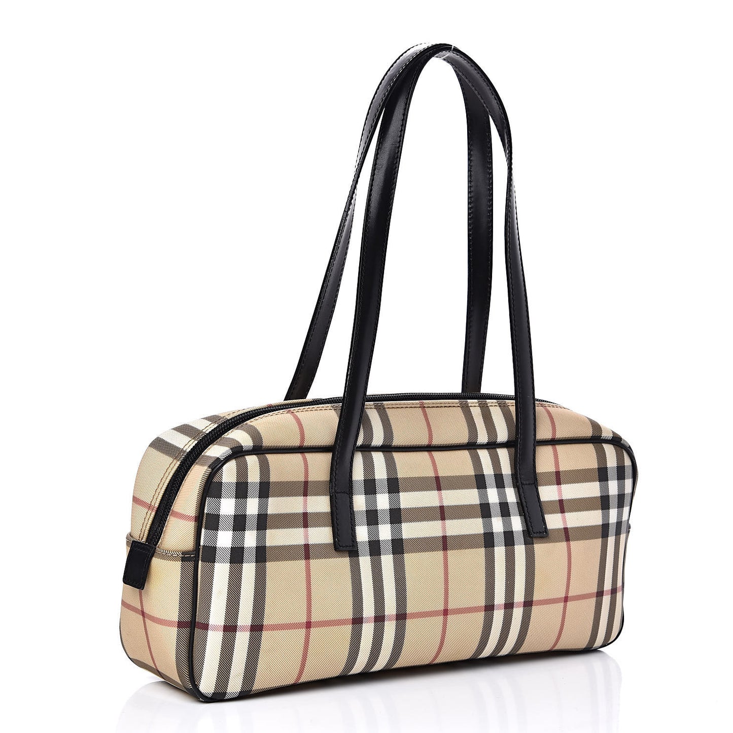 House Check Shoulder Bag Black