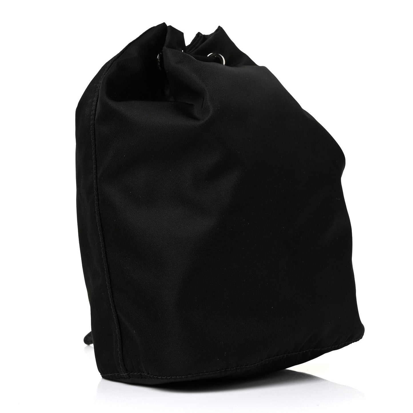 Nylon Vela Drawstring Pouch Black