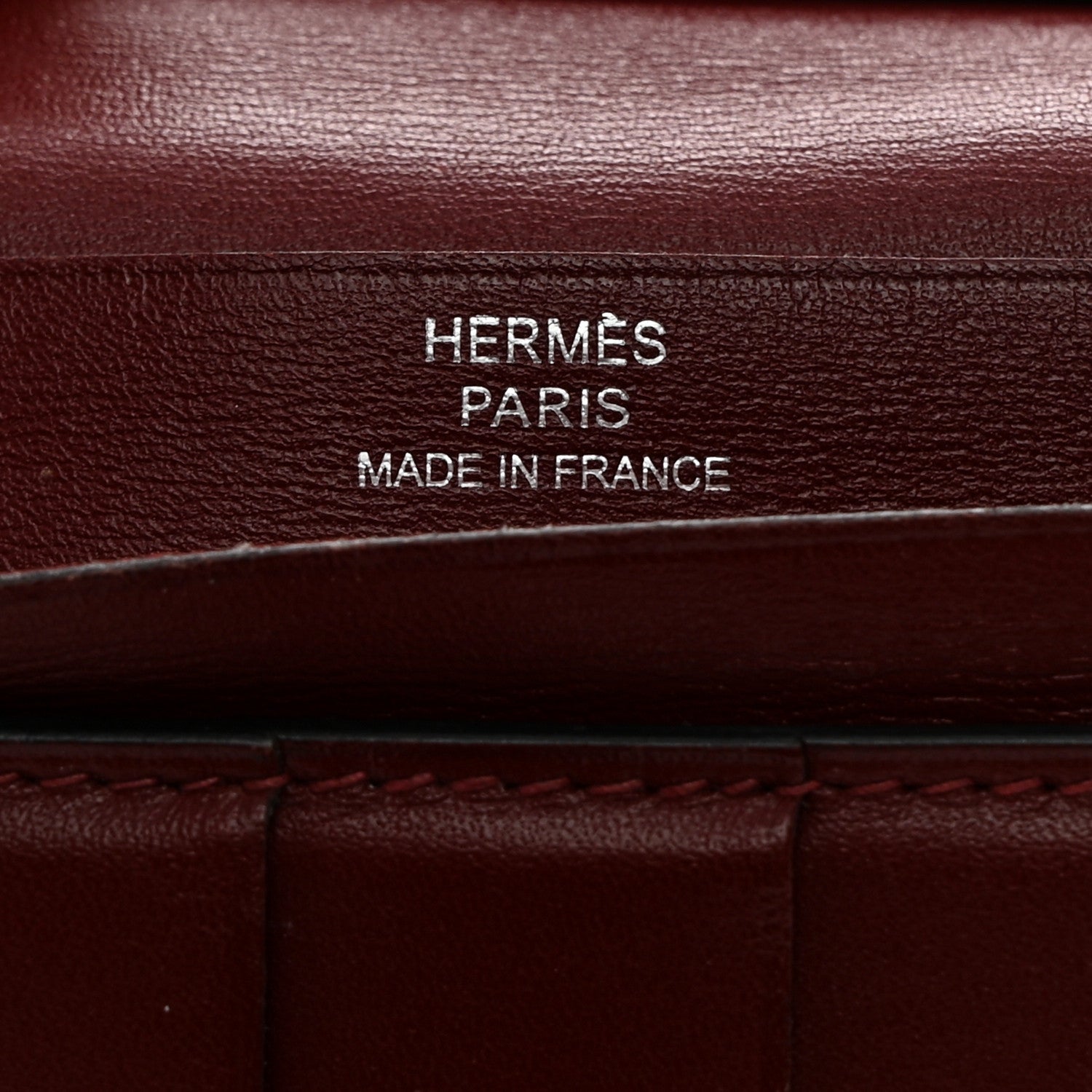 Hermes Box Bearn Gusset Wallet Rouge H 6 of 11