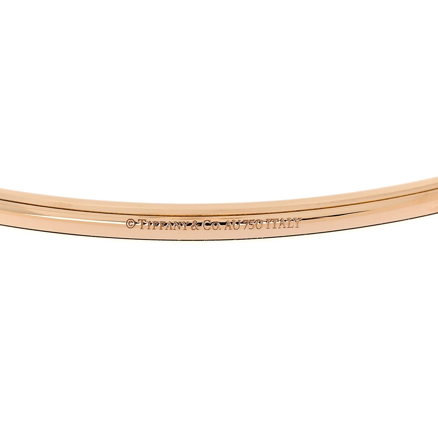 Tiffany 18K Rose Gold 8mm HardWear Ball Bypass Bracelet 3 of 4