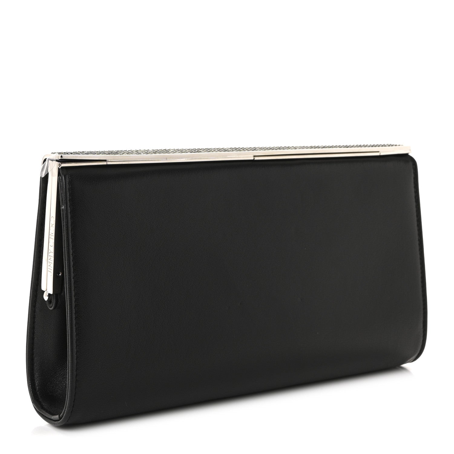 Jimmy Choo Nappa Hotfix Crystal Cayla Clutch Black 1808074