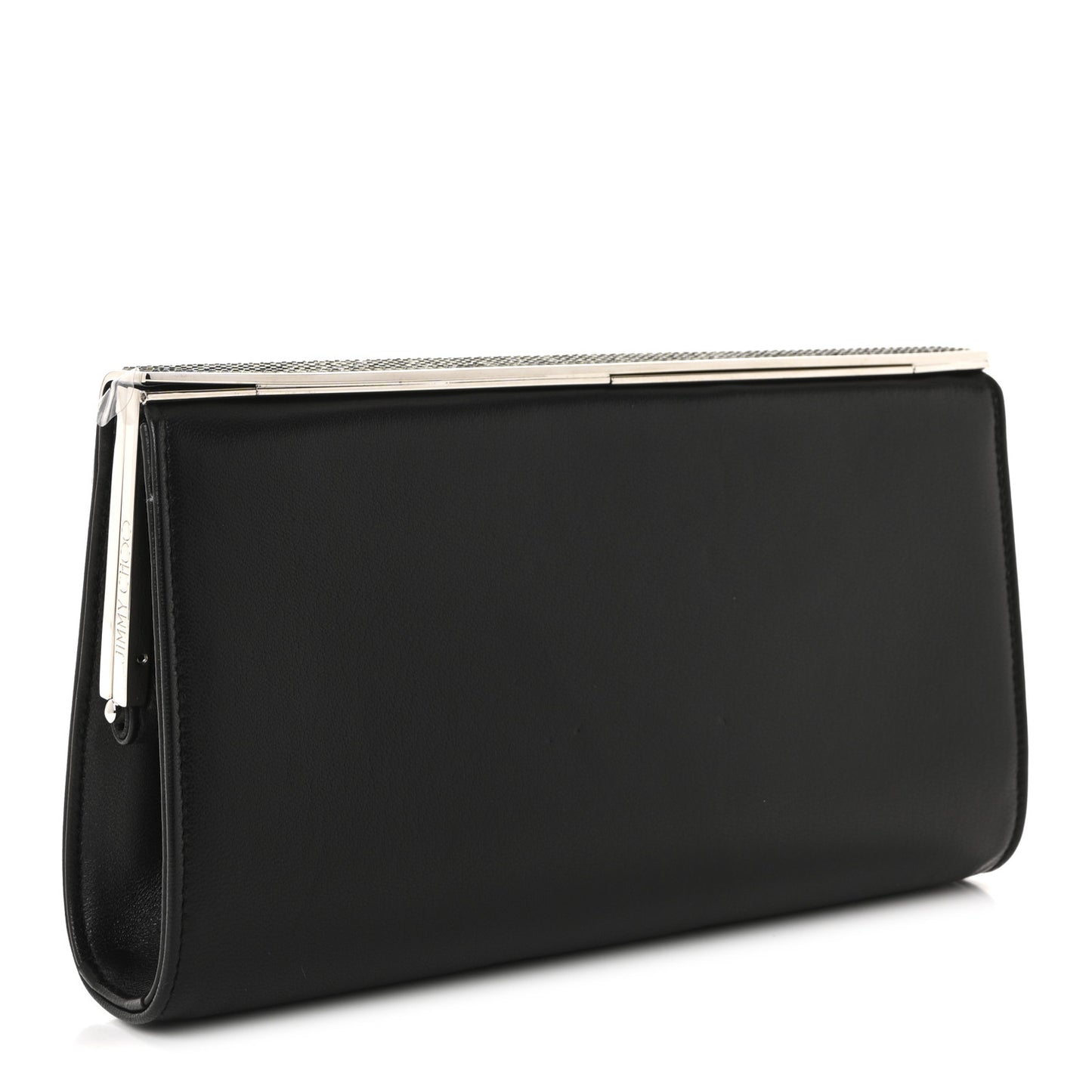 Nappa Hotfix Crystal Cayla Clutch Black