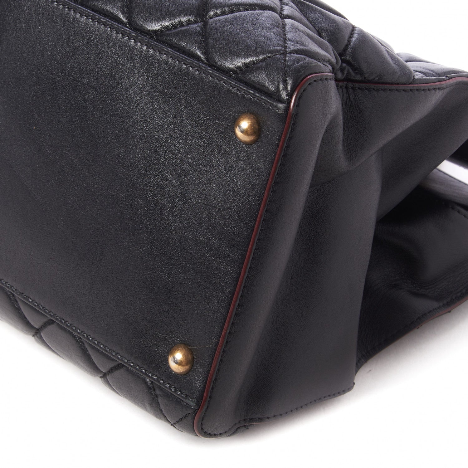 Chanel Calfskin Quilted Large Shopping Tote Black 8 of 18