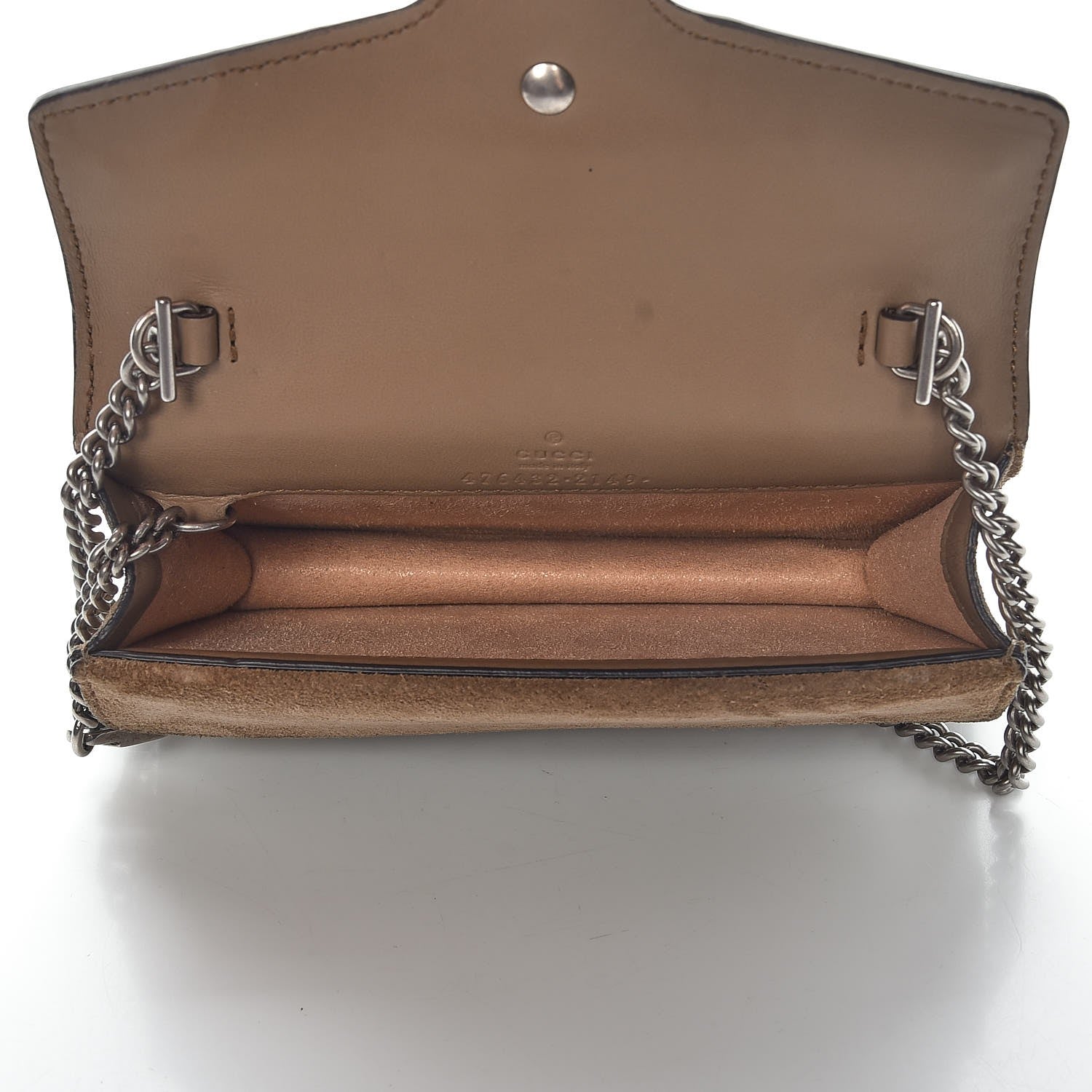 Gucci GG Supreme Monogram Super Mini Dionysus Shoulder Bag Taupe 5 of 7