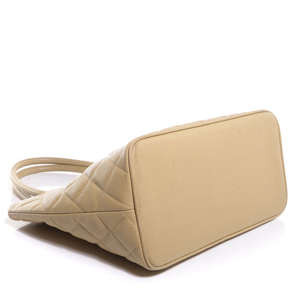 Chanel Caviar Quilted Medallion Tote Beige 4 of 8