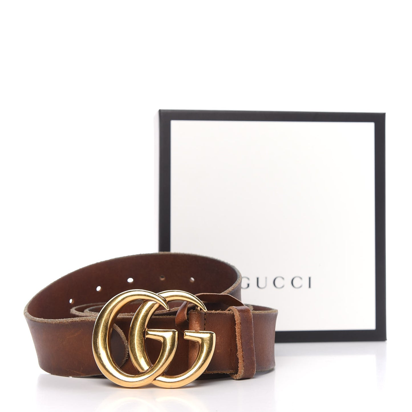Faded Calfskin Double G 40mm Belt 100 40 Cuir