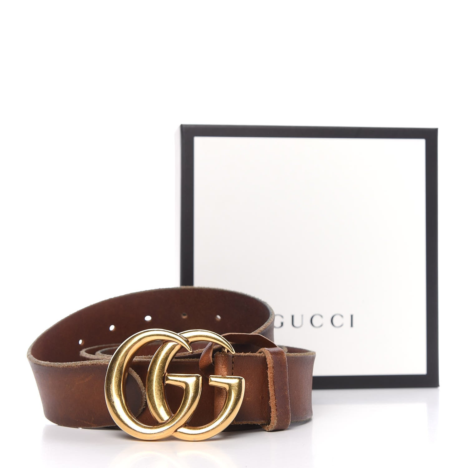 Gucci Faded Calfskin Double G 40mm Belt 100 40 Cuir 7 of 7