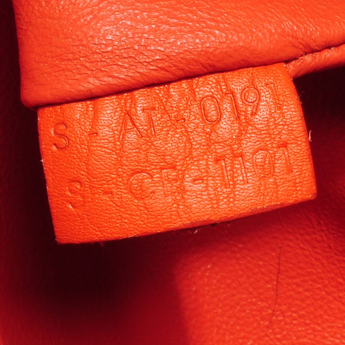 Smooth Calfskin Mini Luggage Orange