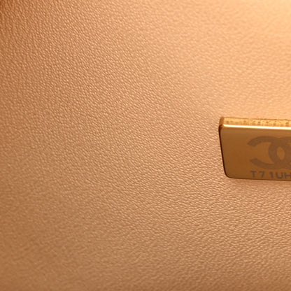 Chanel Lambskin Quilted Small Double Flap Beige 6 of 14