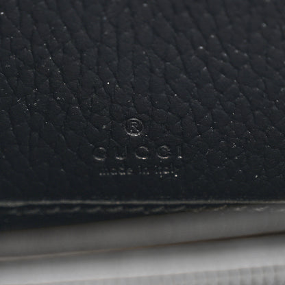Gucci Dollar Calfskin GG Supreme Monogram GG Marmont Zip Around Wallet Black Beige Ebony 7 of 14