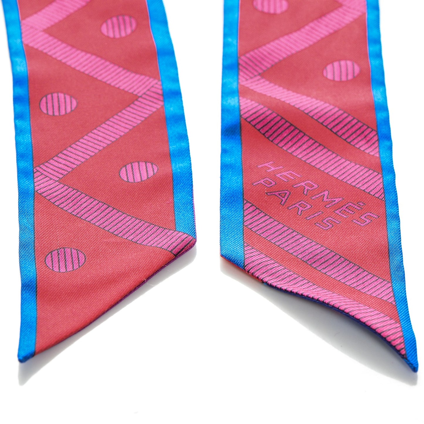 Silk Balade En Berline Twilly Rouge Fuchsia Turquoise