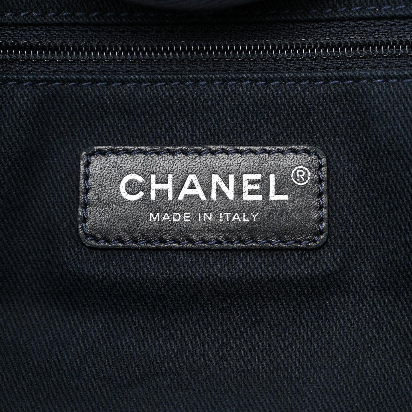 Denim Medium Deauville Tote Dark Blue
