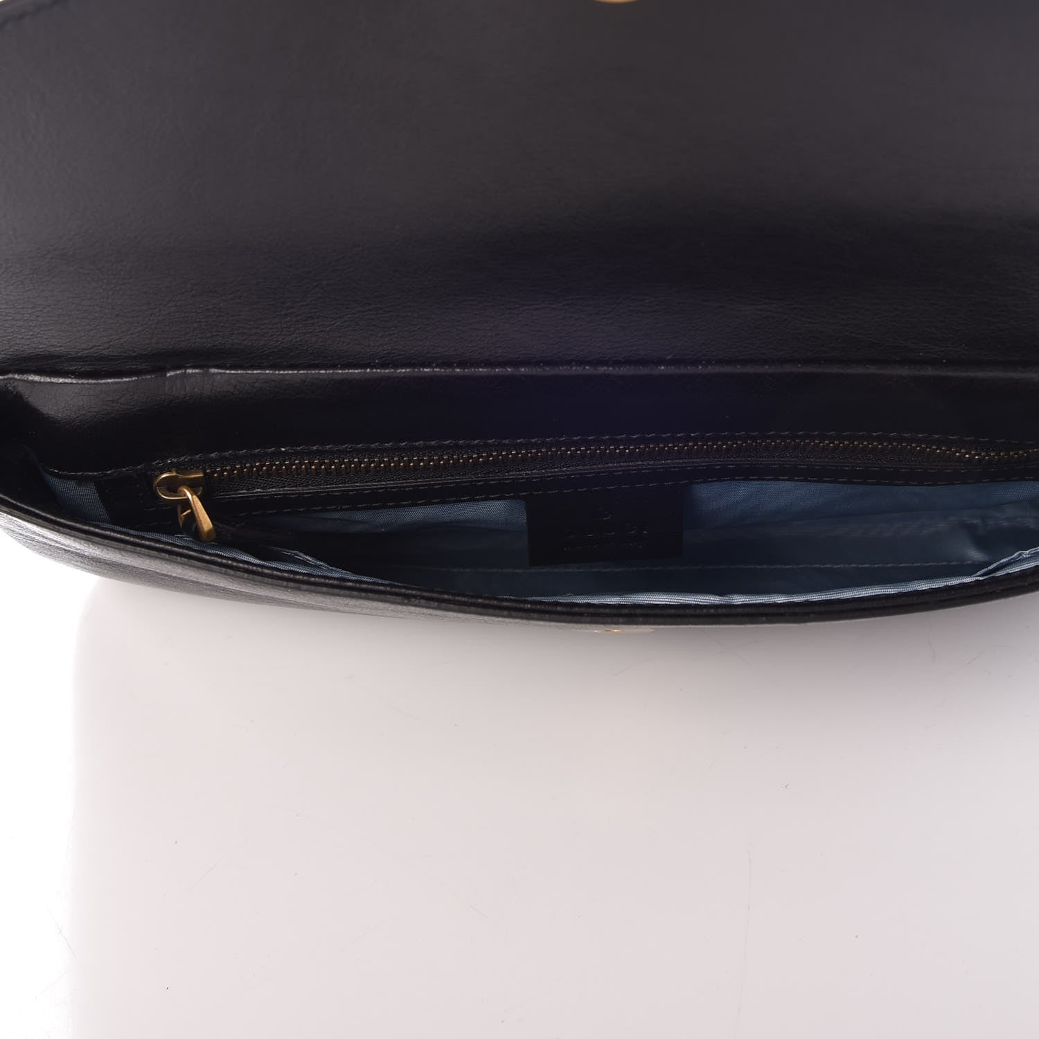 Gucci Calfskin Diagonal GG Medium Thiara Double Envelope Shoulder Bag Emerald Green Black 4 of 8