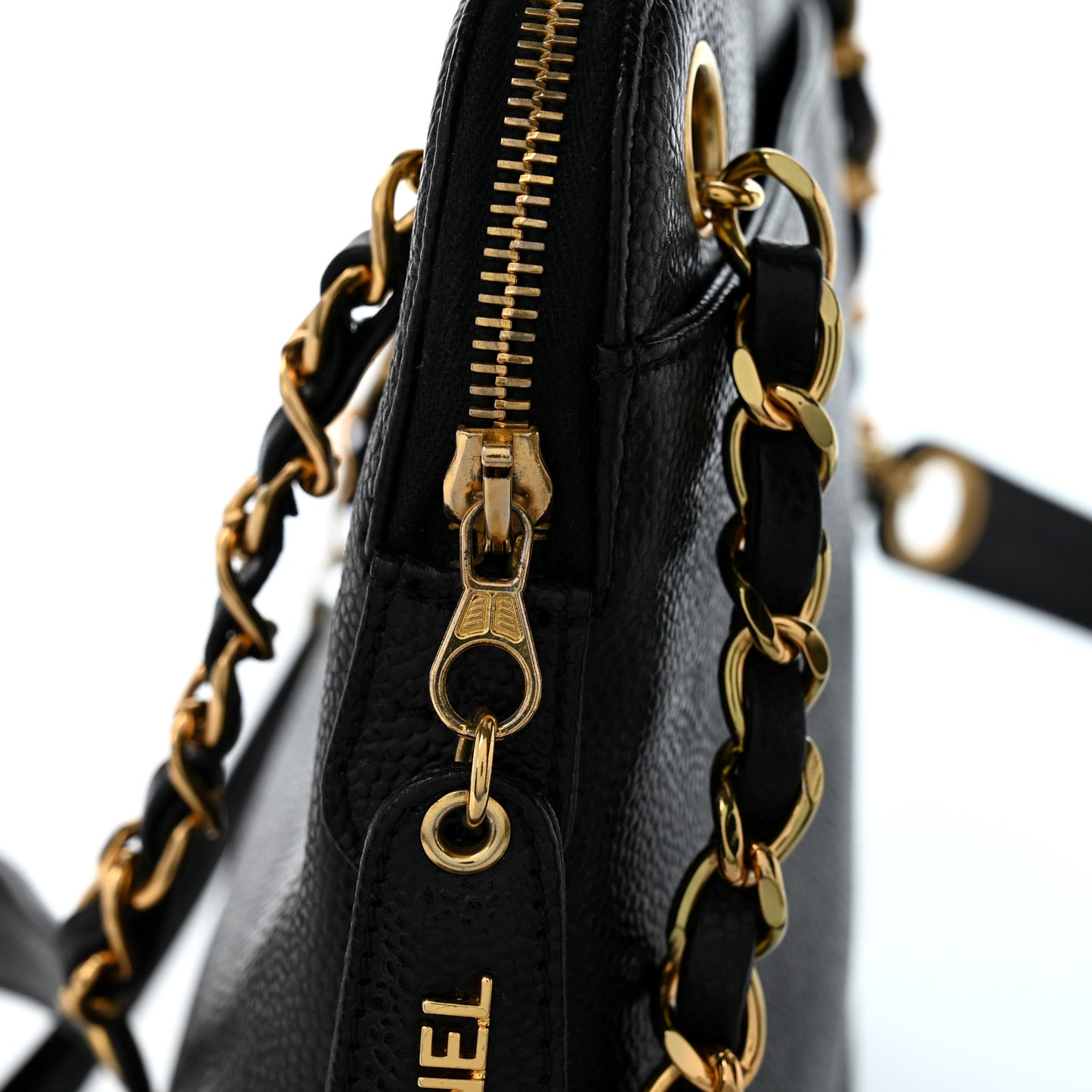 Caviar CC Shoulder Bag Black