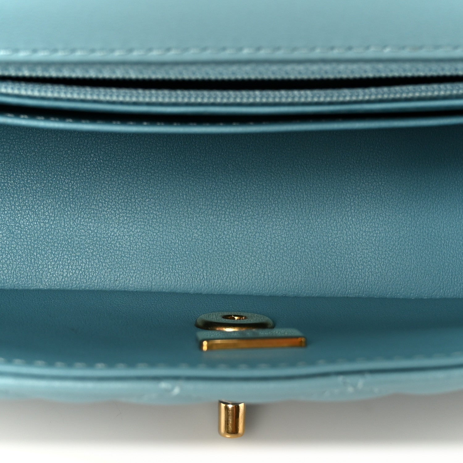 Chanel Lambskin Quilted Mini Strass On Top Flap Blue 5 of 11