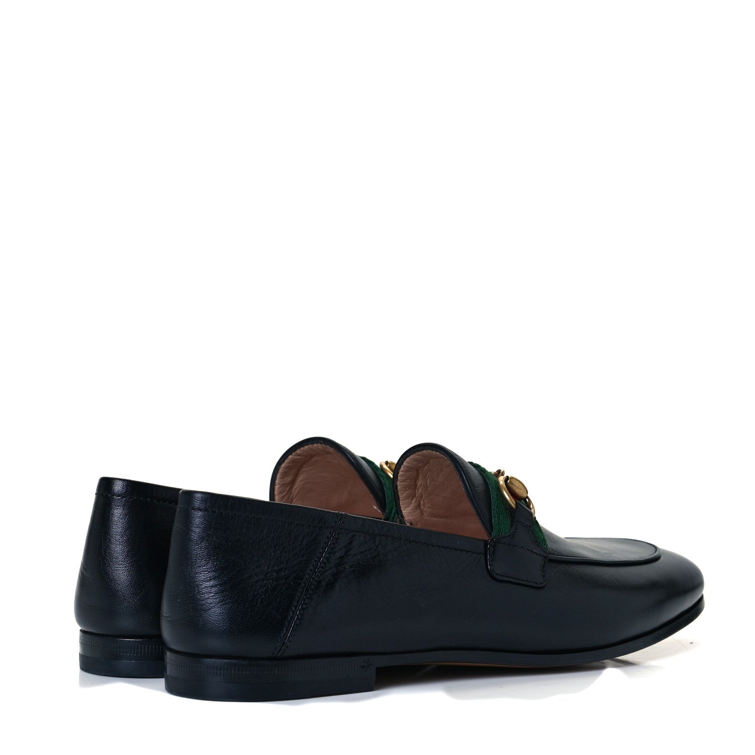 Gucci Malaga Kid Web Womens Horsebit Loafers 36.5 Black 4 of 10