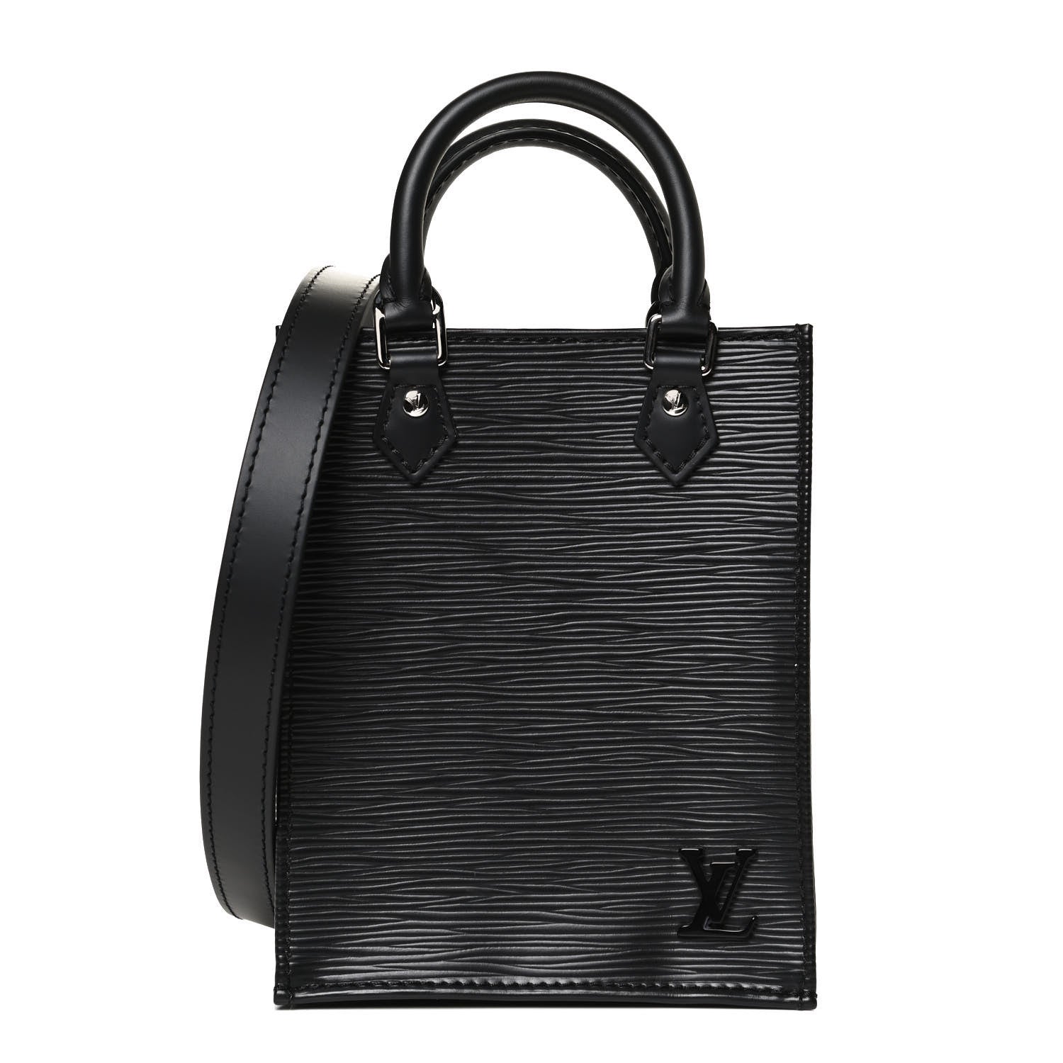 Louis Vuitton Epi Petit Sac Plat Black 1 of 9