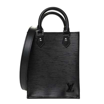 Louis Vuitton Epi Petit Sac Plat Black 1 of 9