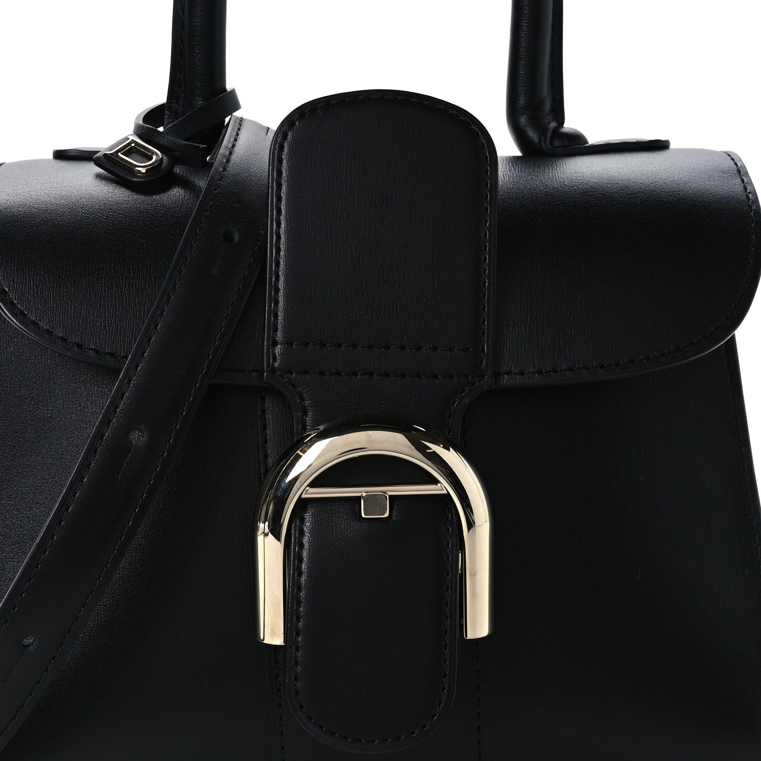 Delvaux Box Calfskin Mini Brillant Satchel Black 8 of 10