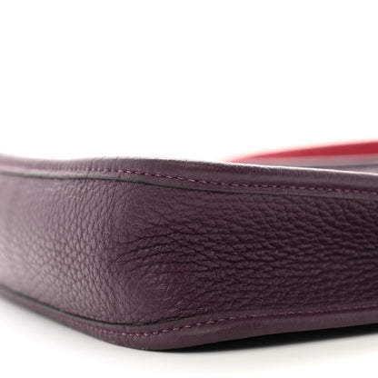 Hermes Taurillon Clemence Amazone Evelyne TPM Cassis Rouge Grenat 10 of 13