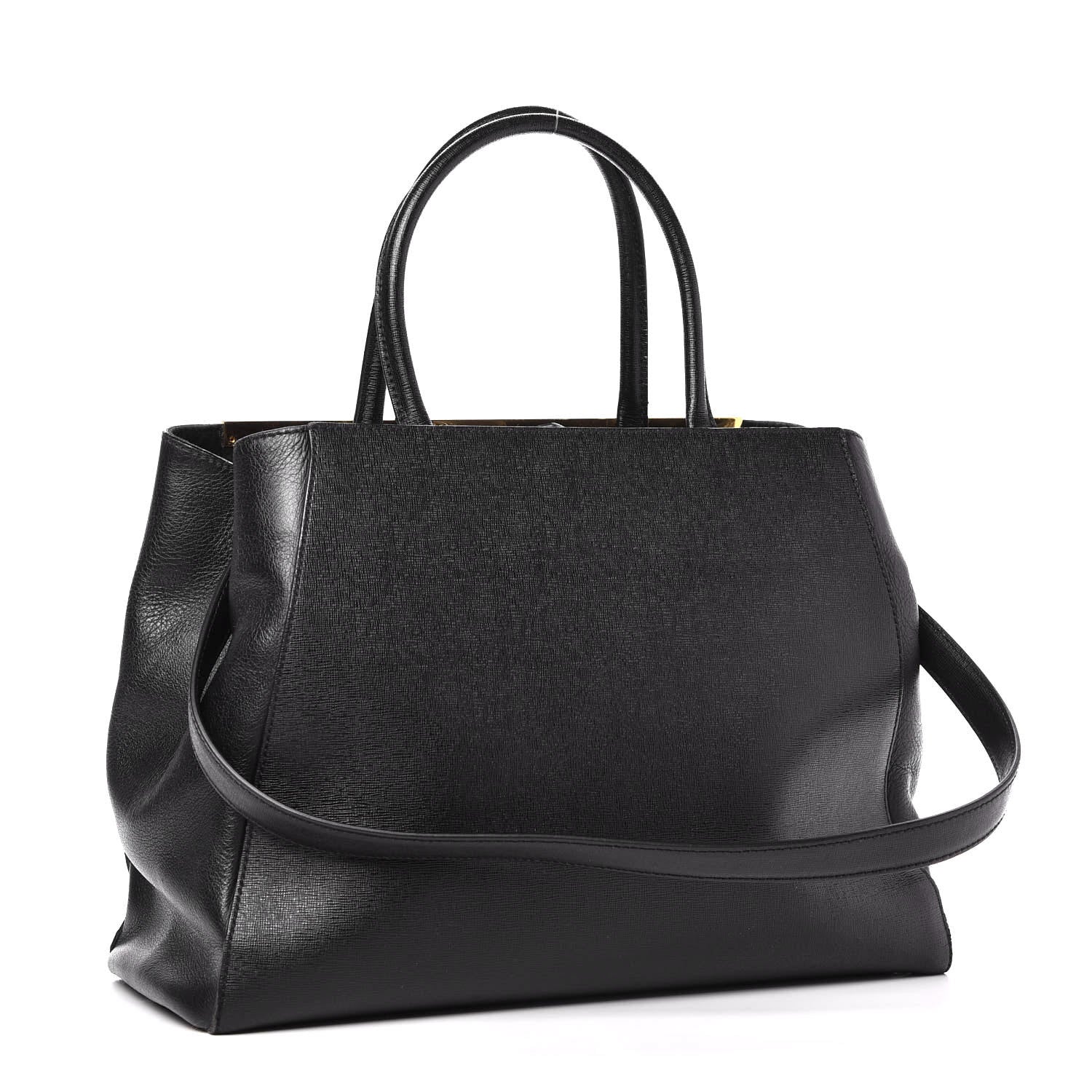Fendi Vitello Elite Regular 2Jours Tote Black 3 of 21