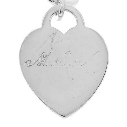 Tiffany Sterling Silver Heart Tag Charm Bracelet 5 of 5