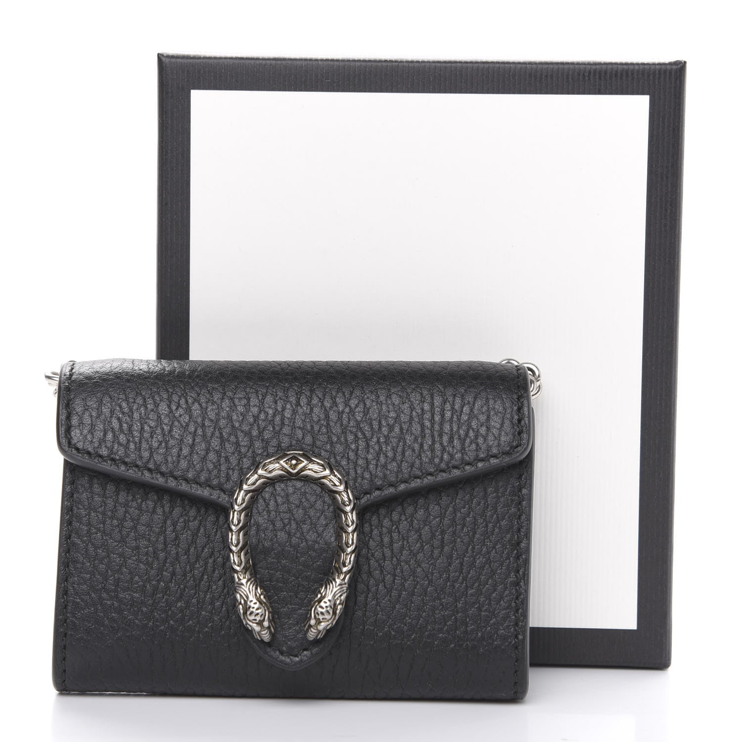 Gucci Calfskin Dionysus Coin Purse Black 8 of 8