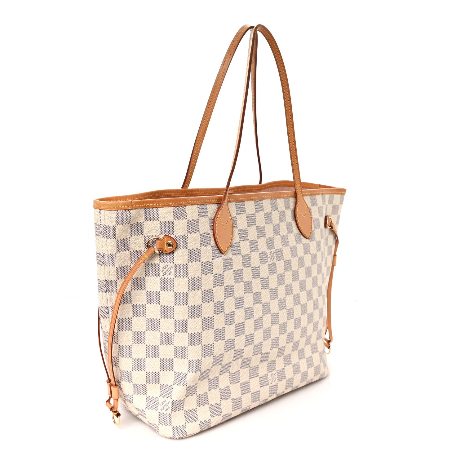 Louis Vuitton Damier Azur Neo Neverfull MM Rose Ballerine 4 of 13