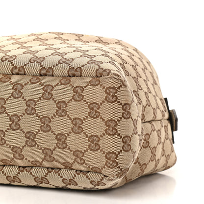 Gucci Monogram Medium Horsebit Chain Hobo Off White 9 of 12