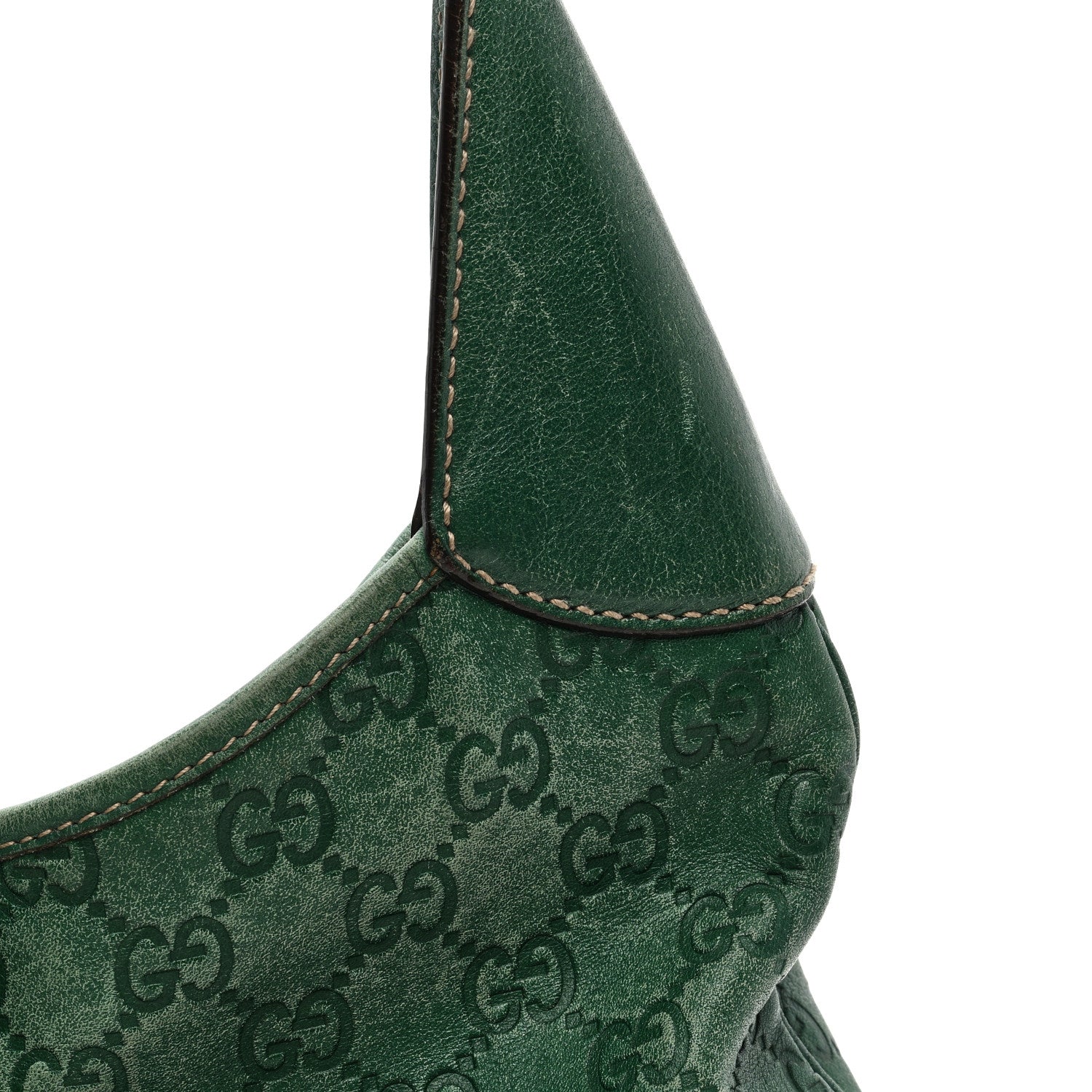 Gucci Guccissima Medium Jackie O Bouvier Hobo Green 10 of 13