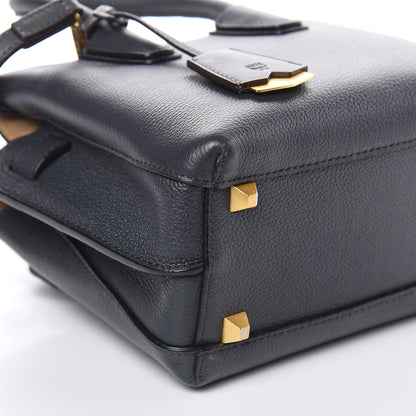 MCM Grained Calfskin Mini Milla Tote Phantom Grey 9 of 9
