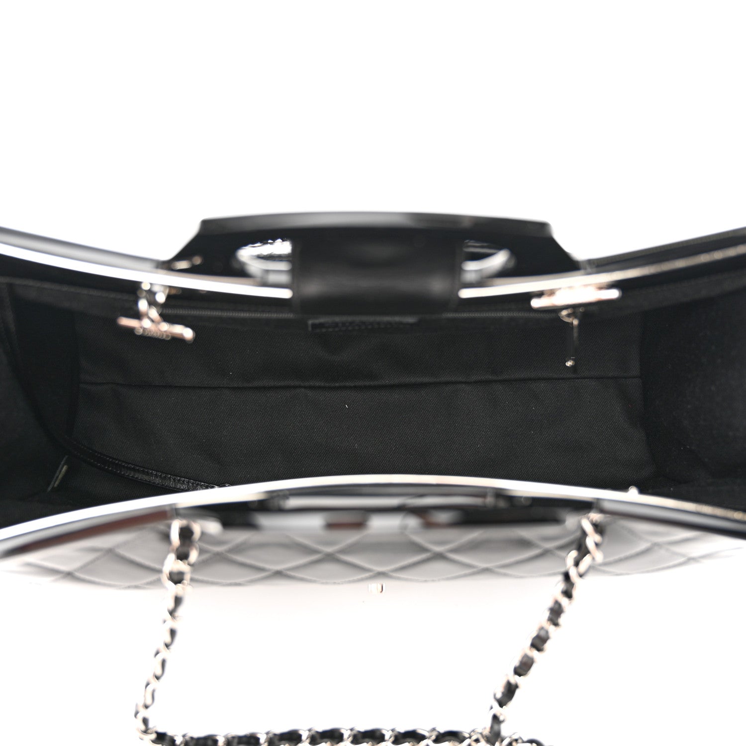Chanel Glazed Calfskin Quilted Large CC Delivery Tote Black 5 of 12