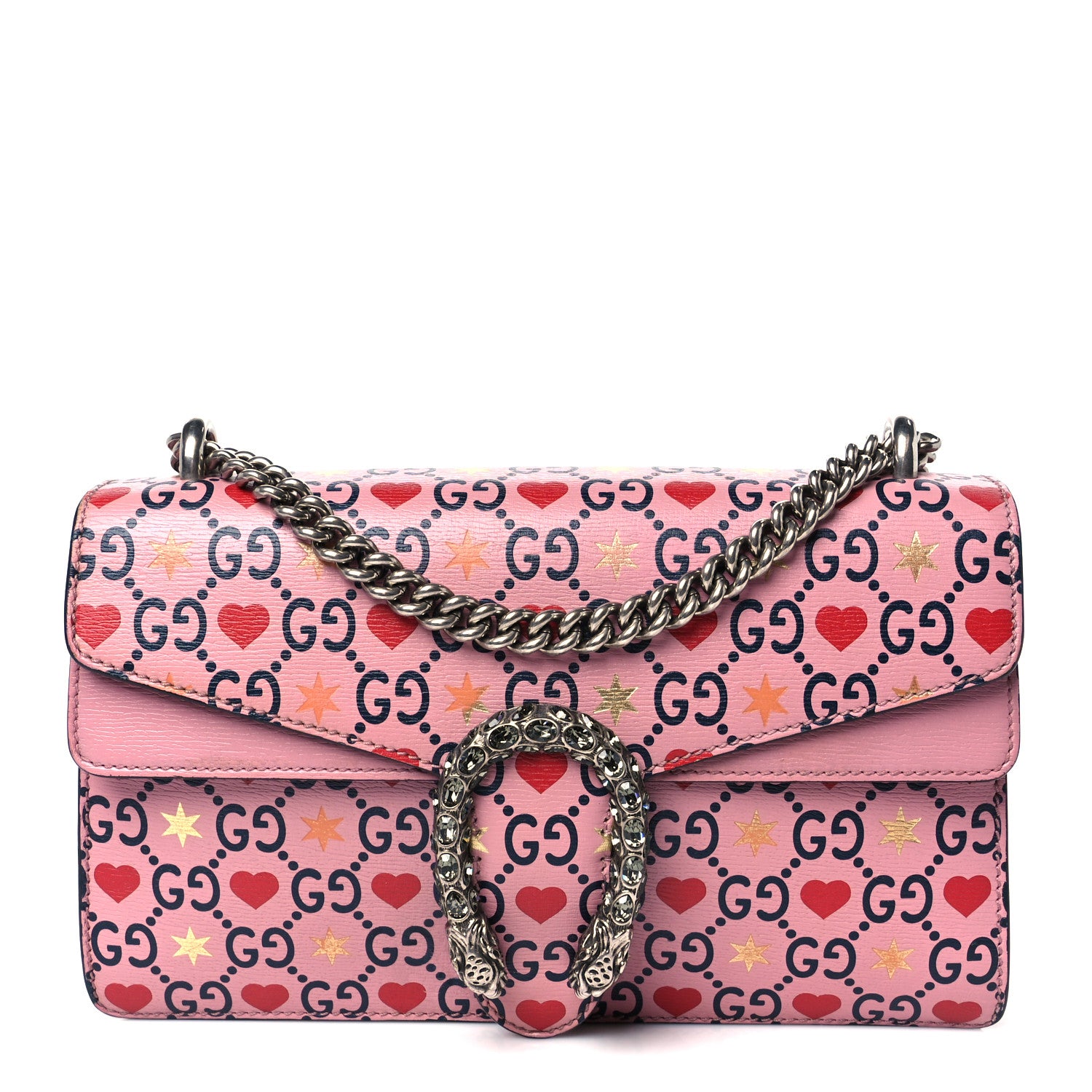 Gucci Calfskin Valentine's Day Exclusive Small Dionysus Bag Pink 1 of 10